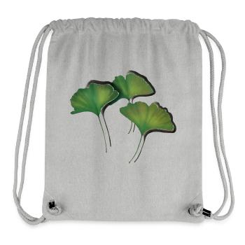 Ginko leaves/Ginkgo leaf - Stanley/Stella Recycled Gym Bag - heather grey - Front