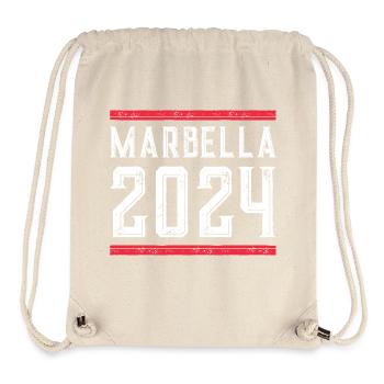 Jours fériés Marbella 2024 - Sac à cordon recyclé Stanley/Stella - blanc naturel - Devant