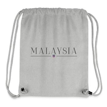 J’aime la Malaisie, T-shirt design de style élégance - Sac à cordon recyclé Stanley/Stella - gris chiné - Devant