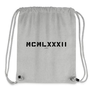 Römische Zahl Geburtsjahr Made in 1982 - Stanley/Stella recycelter Gym Bag - Grau meliert - Vorne