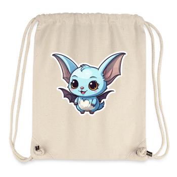 Bat Cute Illustration - Stanley/Stella Recycled Gym Bag - natural - Front