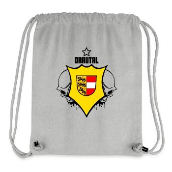 Drautal Kärnten - Stanley/Stella recycelter Gym Bag - Grau meliert - Vorne