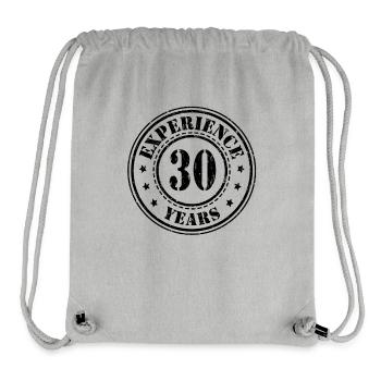30 Jahre Erfahrung - Stanley/Stella recycelter Gym Bag - Grau meliert - Vorne