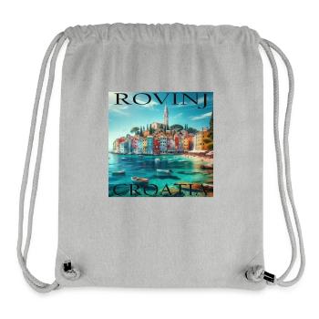 Rovinj Kroatien Adria Küste - Stanley/Stella recycelter Gym Bag - Grau meliert - Vorne