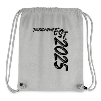 Jugendweihe Est. 2025 - Stanley/Stella recycelter Gym Bag - Grau meliert - Vorne