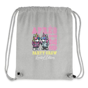 Après-ski Party Crew Licorne - Sac à cordon recyclé Stanley/Stella - gris chiné - Devant