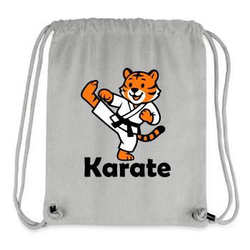 Karate Tiger - Stanley/Stella Recycled Gym Bag - heather grey - Front