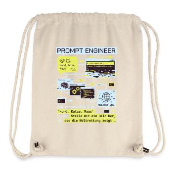 Prompt Engineer Weltrettung lustiges Design - Stanley/Stella recycelter Gym Bag - Naturweiß - Vorne