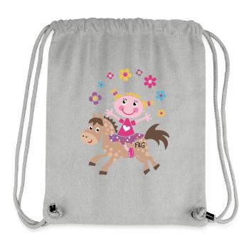 Jonglieren - Stanley/Stella recycelter Gym Bag - Grau meliert - Vorne