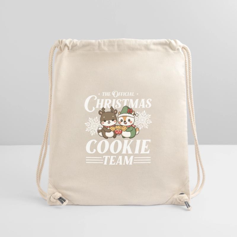 Biscuits de Noël Équipe de cuisson drôle Sac à cordon recyclé Stanley/Stella