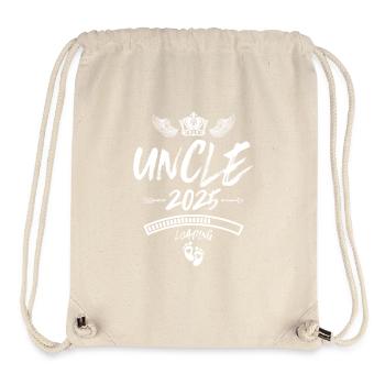Onkel 2025 Loading Spruch - Stanley/Stella recycelter Gym Bag - Naturweiß - Vorne