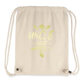 Onkel 2025 Loading Spruch - Stanley/Stella recycelter Gym Bag - Naturweiß - Vorne