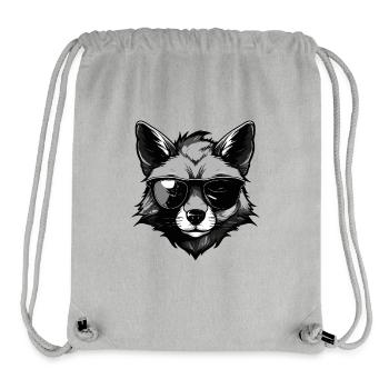 Fuchs Hipster Cool Party - Stanley/Stella recycelter Gym Bag - Grau meliert - Vorne