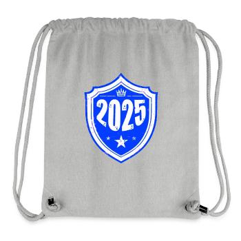Année 2025 - Sac à cordon recyclé Stanley/Stella - gris chiné - Devant