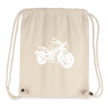 Motorcycle Biker - Stanley/Stella Recycled Gym Bag - natural - Front