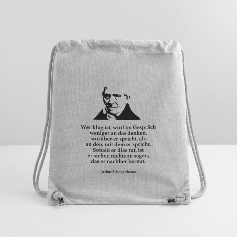 Schopenhauer: Whoever is wise will be less in conversation Stanley/Stella Recycled Gym Bag