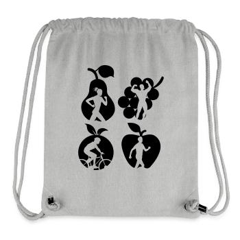 Healthy fruit dietiste shade - Stanley/Stella Recycled Gym Bag - heather grey - Front