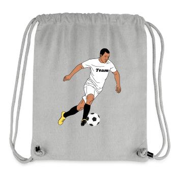 Team footballers in sprint - Stanley/Stella Recycled Gym Bag - heather grey - Front