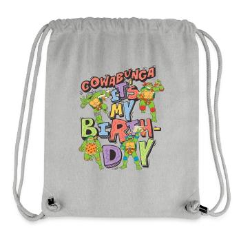 Teenage Mutant Ninja Turtles It's My Birthday - Stanley/Stella Recycled Gym Bag - heather grey - Front