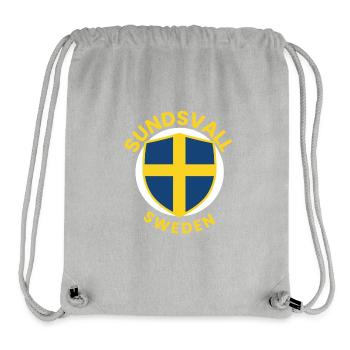 Sundsvallsköld in Schweden Sundsvall - Stanley/Stella recycelter Gym Bag - Grau meliert - Vorne