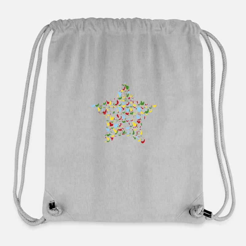 Sternfleckchen - Stanley/Stella recycelter Gym Bag - Grau meliert