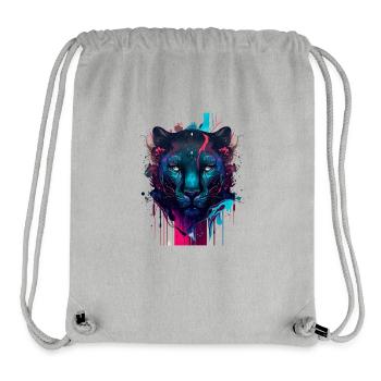 Beautiful tshirt with panther head very design - Stanley/Stella Recycled Gym Bag - heather grey - Front