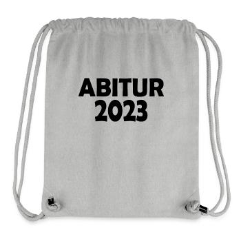 Abitur 2023 - Stanley/Stella recycelter Gym Bag - Grau meliert - Vorne