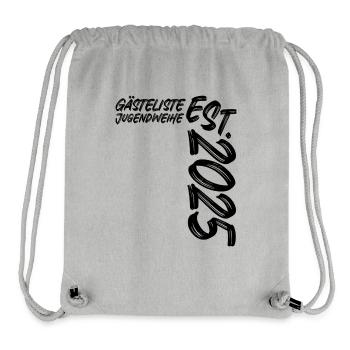 Jugendweihe Est. 2025 - Gästeliste - Stanley/Stella recycelter Gym Bag - Grau meliert - Vorne