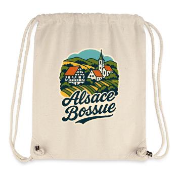 Alsace Bossue Illustration  - Stanley/Stella recycelter Gym Bag - Naturweiß - Vorne
