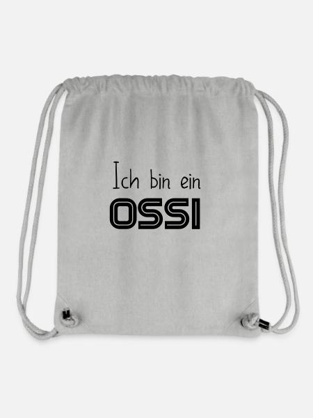Ich bin ein OSSI - Stanley/Stella recycelter Gym Bag - Grau meliert