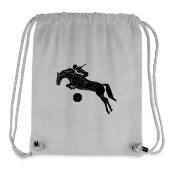Show jumping - Stanley/Stella Recycled Gym Bag - heather grey - Front