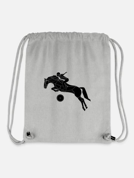 Springreiten - Stanley/Stella recycelter Gym Bag - Grau meliert