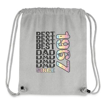 Bester Papa der Welt seit 1967 Vatertag - Stanley/Stella recycelter Gym Bag - Grau meliert - Vorne