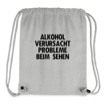 Alkohol - Stanley/Stella recycelter Gym Bag - Grau meliert - Vorne