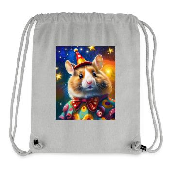 niedliche hamster fliege porträt ölgemälde - Stanley/Stella recycelter Gym Bag - Grau meliert - Vorne