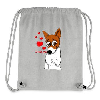 I love you Wolly Sheepling.. Gaming - Stanley/Stella recycelter Gym Bag - Grau meliert - Vorne