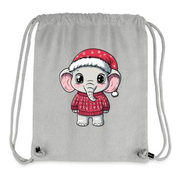Mammoth Christmas - Stanley/Stella Recycled Gym Bag - heather grey - Front