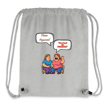 Pizza Pepperoni Dispute - Stanley/Stella Recycled Gym Bag - heather grey - Front