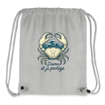 Cancer Star Sign - Astrology - Stanley/Stella Recycled Gym Bag - heather grey - Front