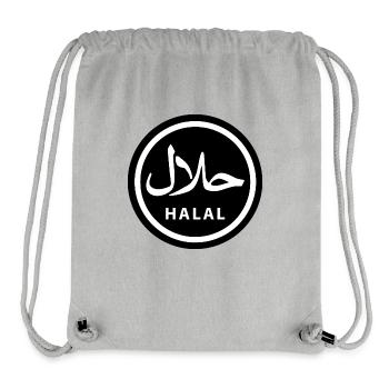 Halal - Stanley/Stella recycelter Gym Bag - Grau meliert - Vorne