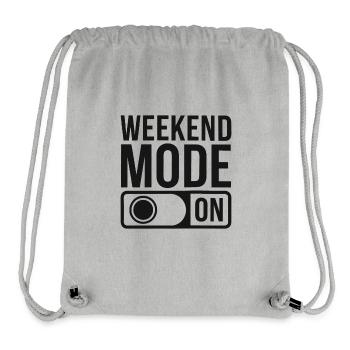 Weekend Mode On - Stanley/Stella Recycled Gym Bag - heather grey - Front