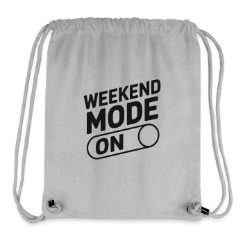Weekend Mode On - Stanley/Stella Recycled Gym Bag - heather grey - Front