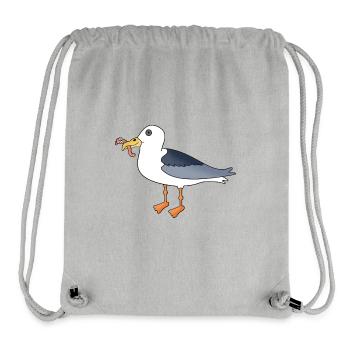 Seagull and Wattwurm Wattn Team - Stanley/Stella Recycled Gym Bag - heather grey - Front