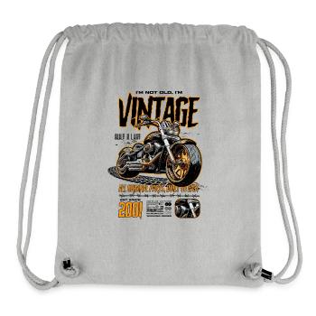 Motorrad Geburtstag geboren im Jahr 2001 - Stanley/Stella recycelter Gym Bag - Grau meliert - Vorne