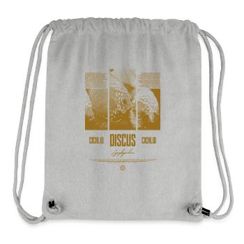 Diskusfisch Buntbarsch Aquarium Fischhalter - Stanley/Stella recycelter Gym Bag - Grau meliert - Vorne