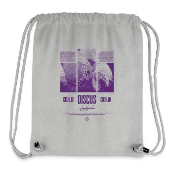 Diskusfisch Buntbarsch Aquarium Fischhalter - Stanley/Stella recycelter Gym Bag - Grau meliert - Vorne