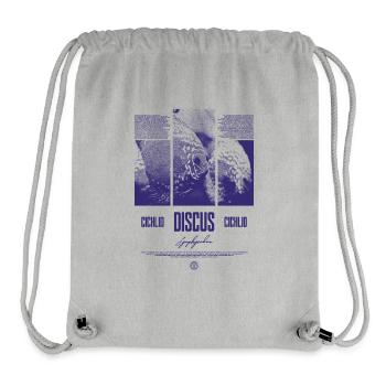 Diskusfisch Buntbarsch Aquarium Fischhalter - Stanley/Stella recycelter Gym Bag - Grau meliert - Vorne