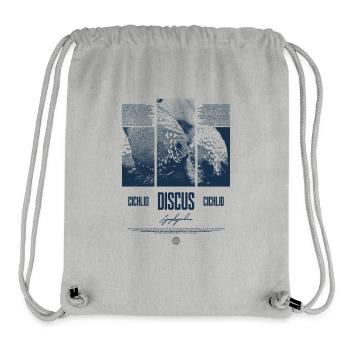Diskusfisch Buntbarsch Aquarium Fischhalter - Stanley/Stella recycelter Gym Bag - Grau meliert - Vorne