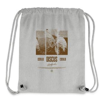 Diskusfisch Buntbarsch Aquarium Fischhalter - Stanley/Stella recycelter Gym Bag - Grau meliert - Vorne