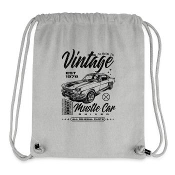 Je ne suis pas vieux Je suis Voiture classique Millésime Né(e) En 1978 - Sac à cordon recyclé Stanley/Stella - gris chiné - Devant